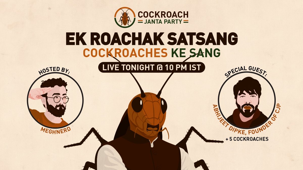 Cockroach Janta Party tweet media