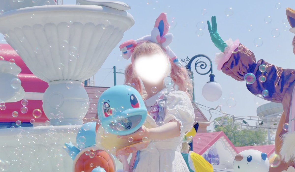 wataaryun's tweet photo. 念願のポケパーク🎀
なんとキャストさんに声をかけていただき、ピカブイのパレードにも参加させていただきました❕貴重な体験でめっちゃ楽しかった🩵🫧 https://t.co/zXWUwA5AKT
