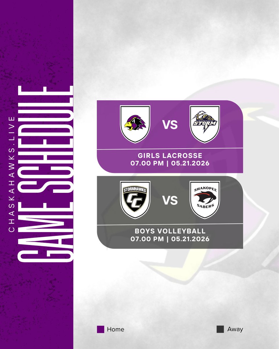 ChaskaHawksLive's tweet photo. The Hawks head into a rivalry-packed week. 🦅🔥
⚾🏐🥍 Watch live
🎥 https://t.co/84dWMaFEGm

#ChaskaHawks #HawkNation #SpringSports #GameDay https://t.co/U0egsFPoSi