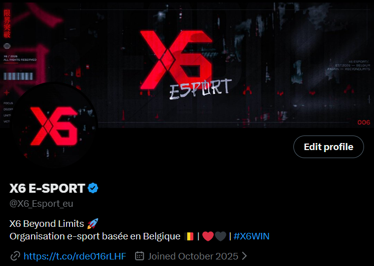 X6 E-SPORT tweet media