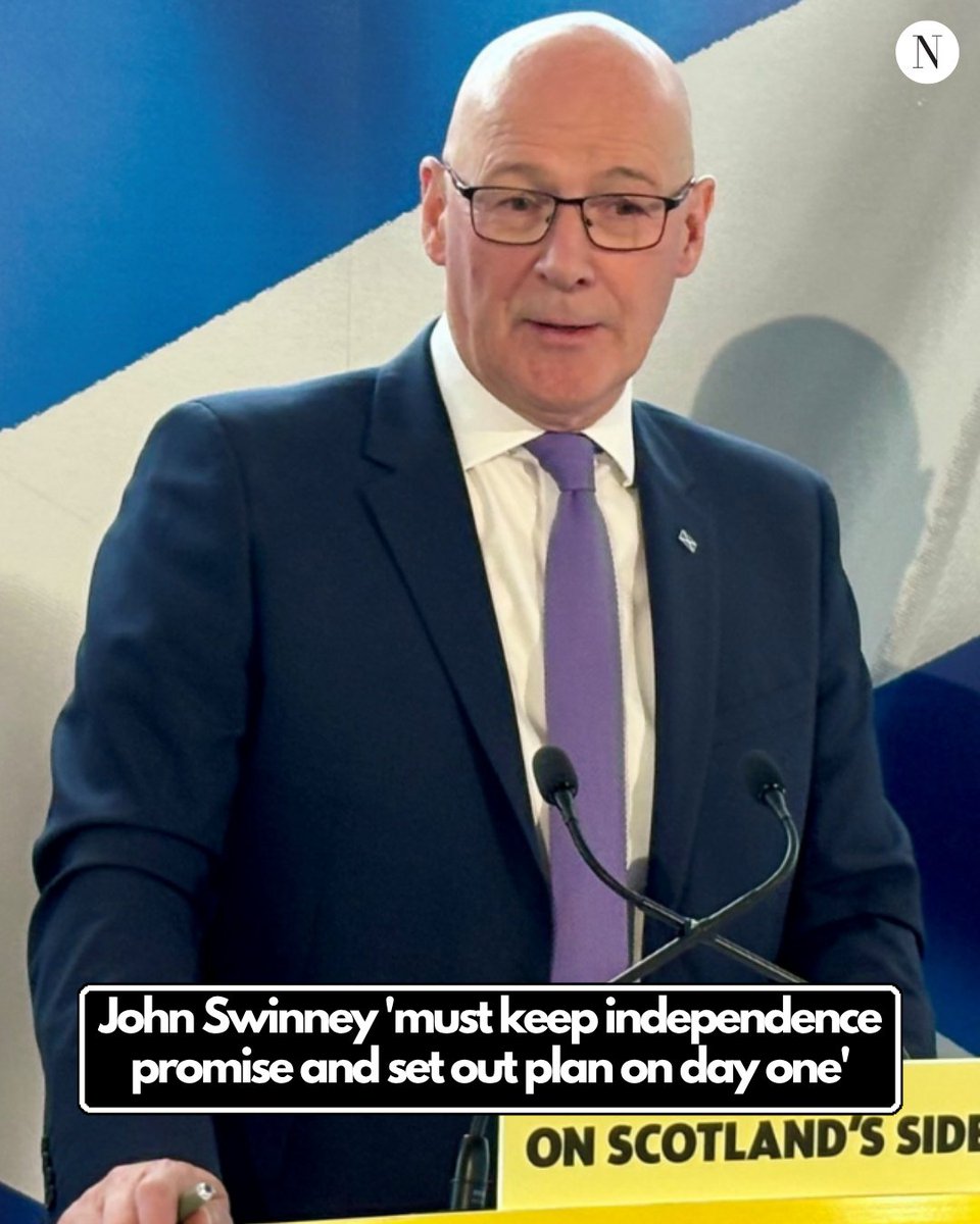 ScotNational's tweet photo. John Swinney must lay out a clear route to independence on day one of the new Scottish Parliament, the Greens say ⬇️ https://t.co/ZmafcEhnZJ