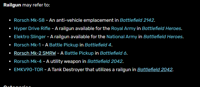 JamsaFIN's tweet photo. @Silentsky960 @BattlefieldInte https://t.co/8Q1NmbzGHa

Its a railgun, same that was added in BF6 Season 1 in main game. https://t.co/Cn2VshXRWR