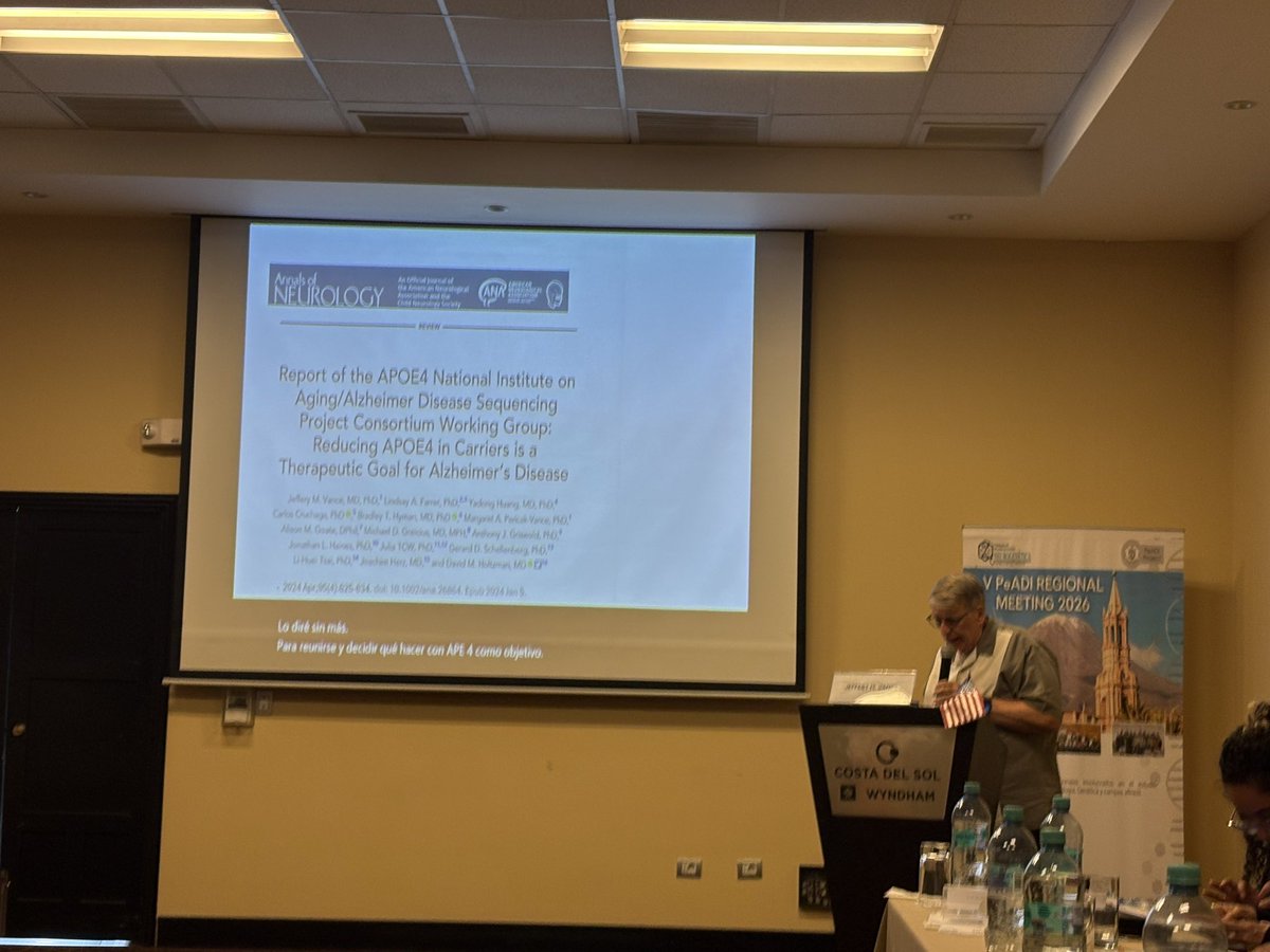 DawnAdResearch's tweet photo. Jeffery M. Vance presented at the V PeADI Regional Meeting 2026, sharing updates on functional genetics studies and advancing Alzheimer’s disease research through global collaboration. 🧬🌎 #AlzheimersResearch #Genetics #HIHG #PeADI #UniversityOfMiami https://t.co/dY2Xvz80bg
