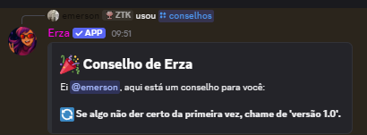 11mkt_'s tweet photo. legal, um bot dando conselhos… então tá né. https://t.co/FqiObZOguA