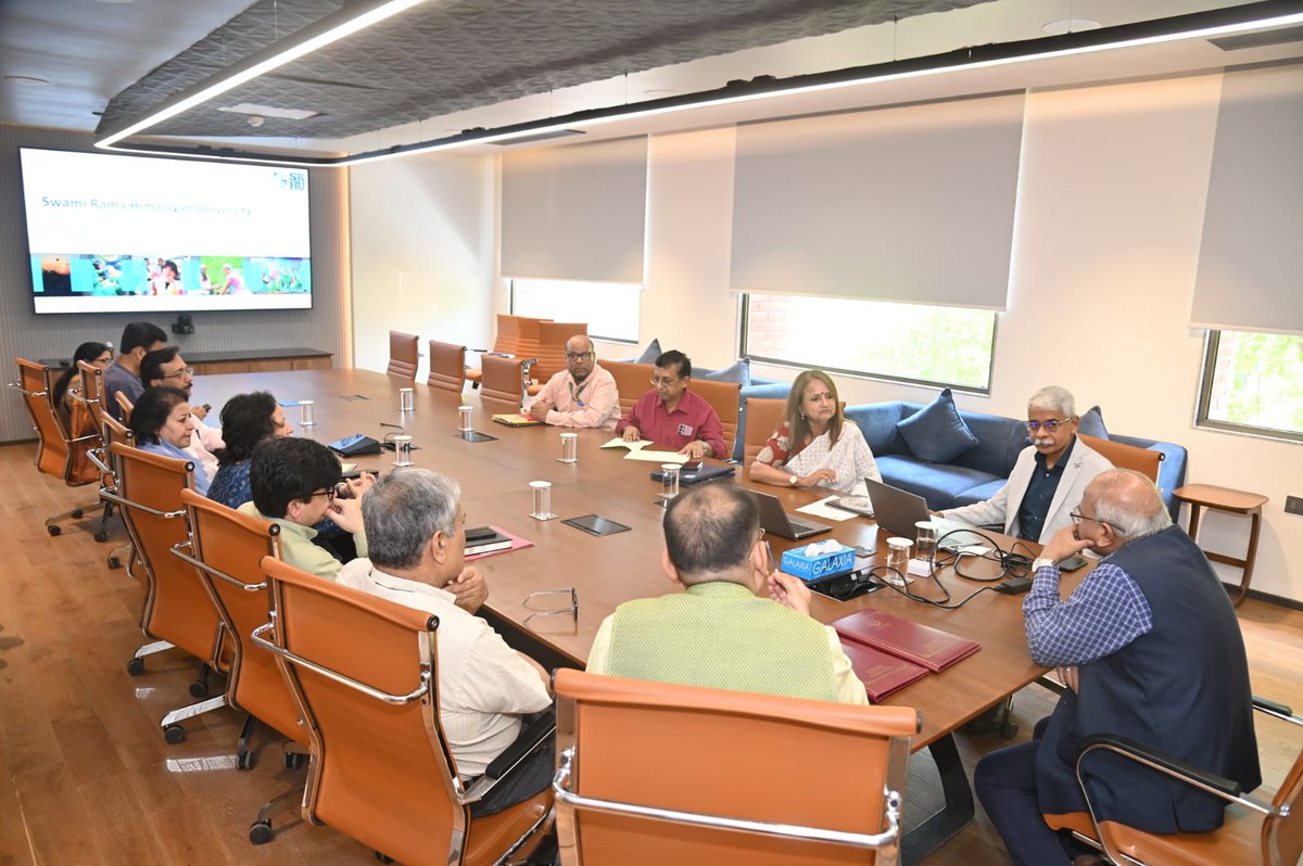 SRHUniversity's tweet photo. SRHU moves towards stronger academic and research collaborations with Jamia Hamdard, New Delhi. The proposed association aims to foster faculty &amp; student exchange, collaborative research, publications, grants, and knowledge sharing for innovation-driven education. https://t.co/beJlLpVJVA