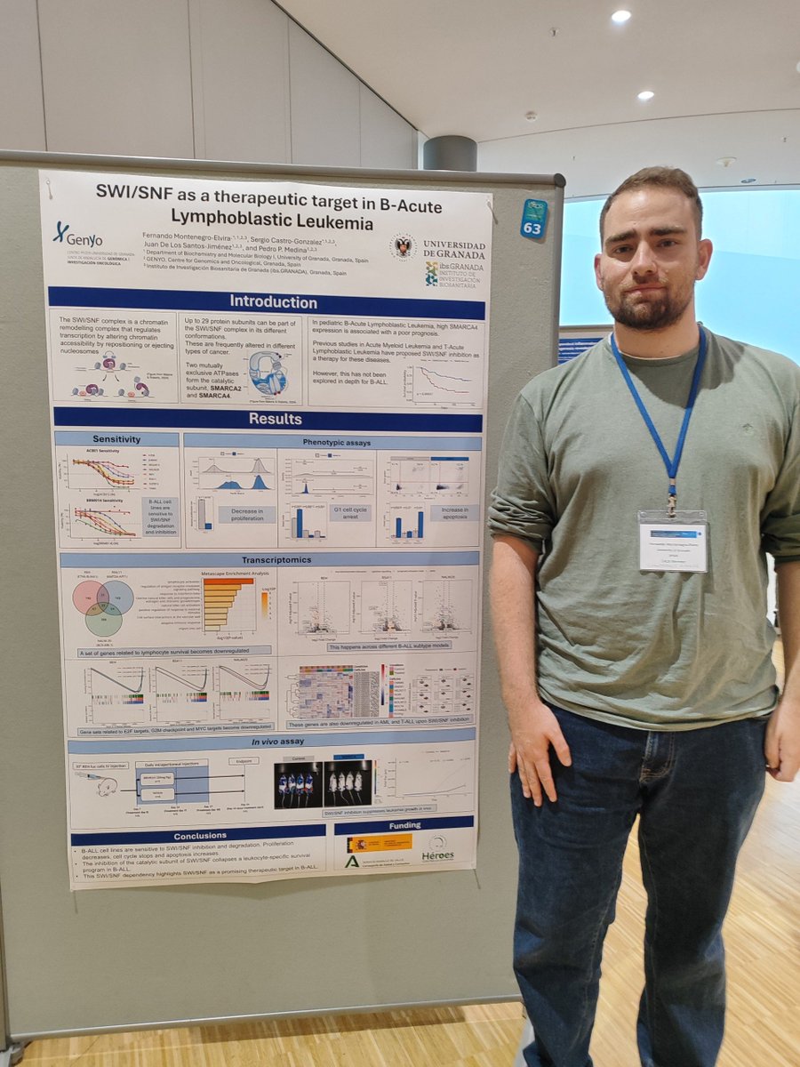 AulaLeucemiaInf's tweet photo. La semana pasada Fernando estuvo en Essen (Alemania), presentando nuestro último estudio orientado a nuevas terapias en Leucemia Linfoblástica Aguda de Células B. #EACR #Leukemia #DonaMedula https://t.co/pNaJxpZEwo