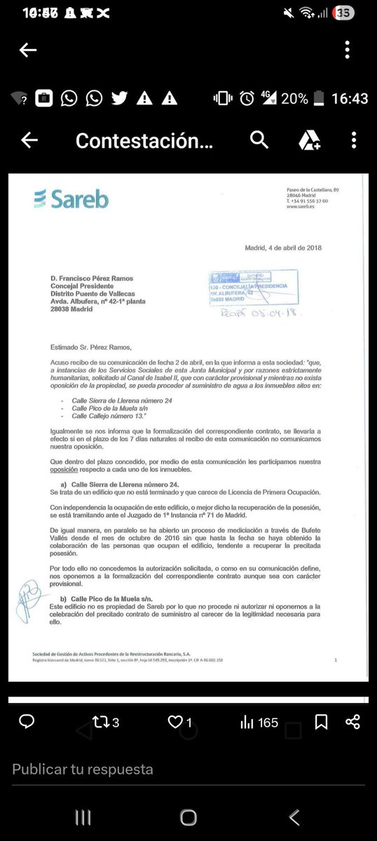 Llerena_sequeda's tweet photo. @sareb @Rita_Maestre puede dar algo mas vergüenza que esto ?  Ah si seguir sin agua siendo inquilinos , https://t.co/VQbz7kqA7c