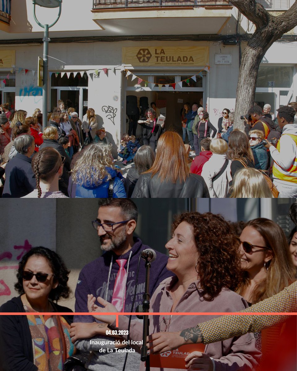 la_teulada's tweet photo. 🎂Avui fa 5 anys que vam presentar @la_teulada, la Xarxa Cooperativa de Tarragona

👥5 anys d’intercooperació, xarxa i projectes compartits per construir una ciutat més justa i habitable des de l’ESS.

Seguim fent teulada. ✨

#ESS #EconomiaSocial #Intercooperació #Tarragona https://t.co/sPx1vNjgY8