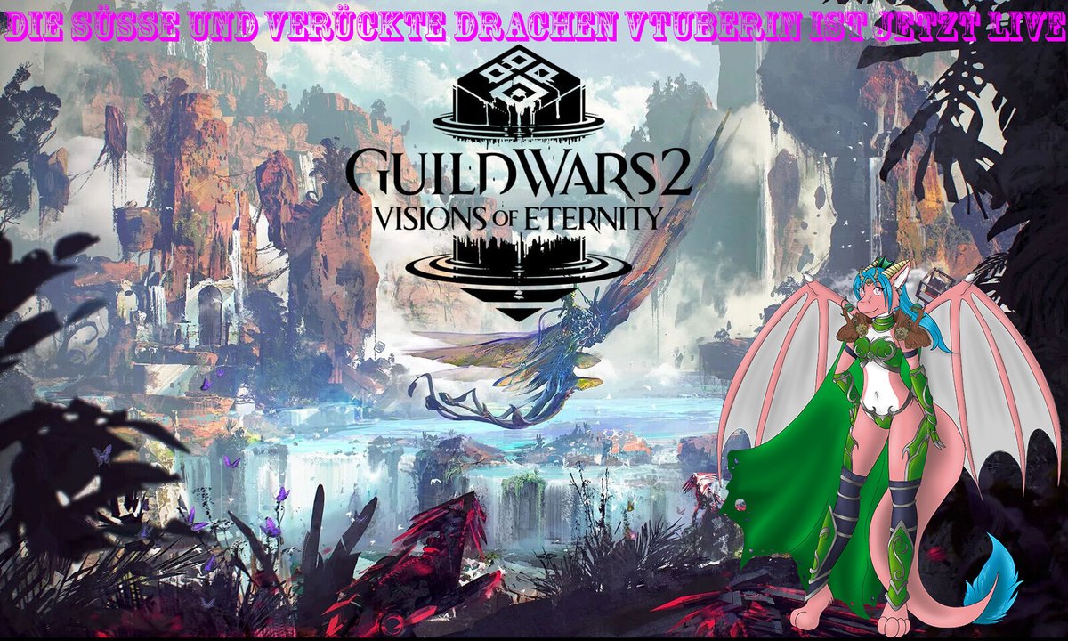 ShinderuDva's tweet photo. Hallöchen
Die süße und verrückte Drachenvtuberin ist wieder für euch da. Wir werden heute Tyria unsicher machen und einen gemütlichen Nachmittag mit den Charr verbringen.
Schaut doch vorbei  https://t.co/QJrTgl4nc1
#Vtuber #germanvtuber #Dragonflight #gamergirl #guildwars2 #trustme