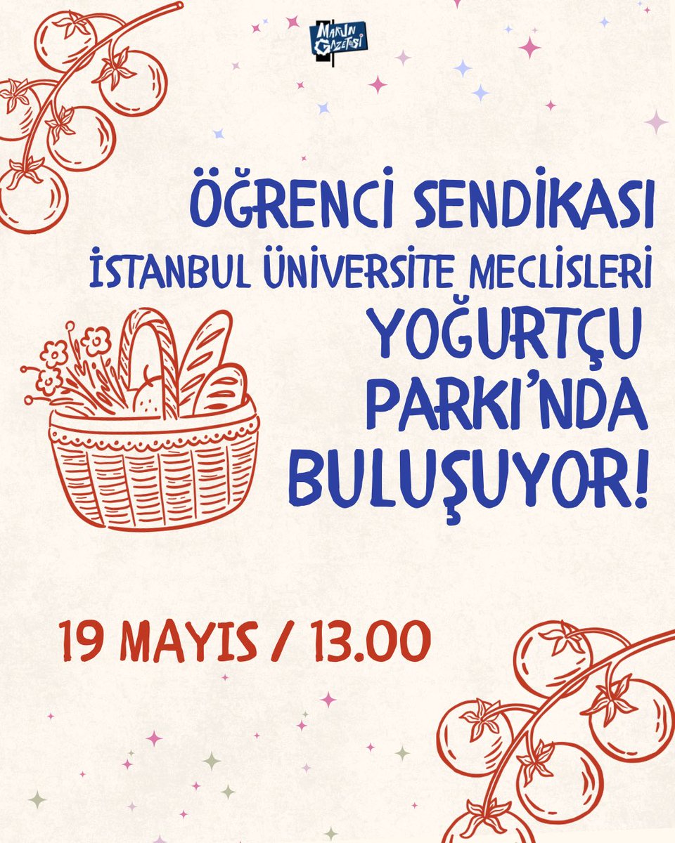 marungazetesi's tweet photo. Öğrenci Sendikası Yoğurtçu Parkı’nda buluşuyor. İstanbul’daki üniversitelerinin tüm meclisleri 19 Mayıs 13.00’da bir araya geliyor. Bu güzel havalarda bir nefes alıp mücadelemizi tazelemek için buluşuyoruzz! https://t.co/MbcPGP9BoS