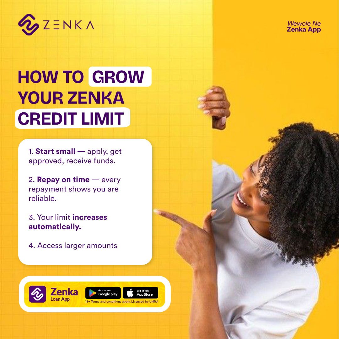 ZenkaUganda's tweet photo. Your Zenka credit limit is not fixed. It grows every time you borrow responsibly

1. Start small apply, get approved, receive funds
2. Repay on time every repayment signals you’re reliable
3. Your limit increases automatically
4. Access larger amounts — no new paperwork required https://t.co/SntUOkexi7
