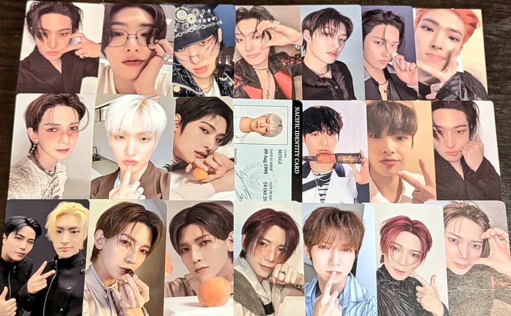 バラ可　unis特典トレカセット 【 #ATEEZ 】 Photo cards have arrived! We're waiting for you on