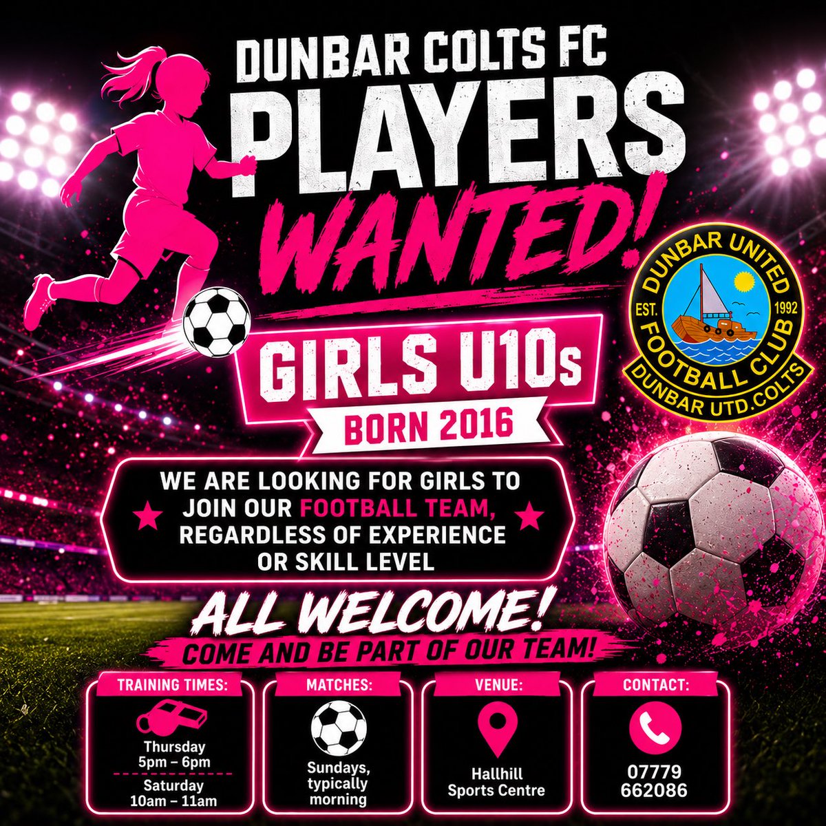 ColtsUtd's tweet photo. 👋| 𝐉𝐎𝐈��� 𝐔𝐒 - 𝐆𝐈𝐑𝐋𝐒 𝟐𝟎𝟏𝟔

Our Girls 2016 (U10), are currently looking for some new recruits to join their friendly team. 

Want to get involved in football? No experience required, come along and join the fun! 🤩 

Full information below: ⬇️ https://t.co/qmGtlItwwl