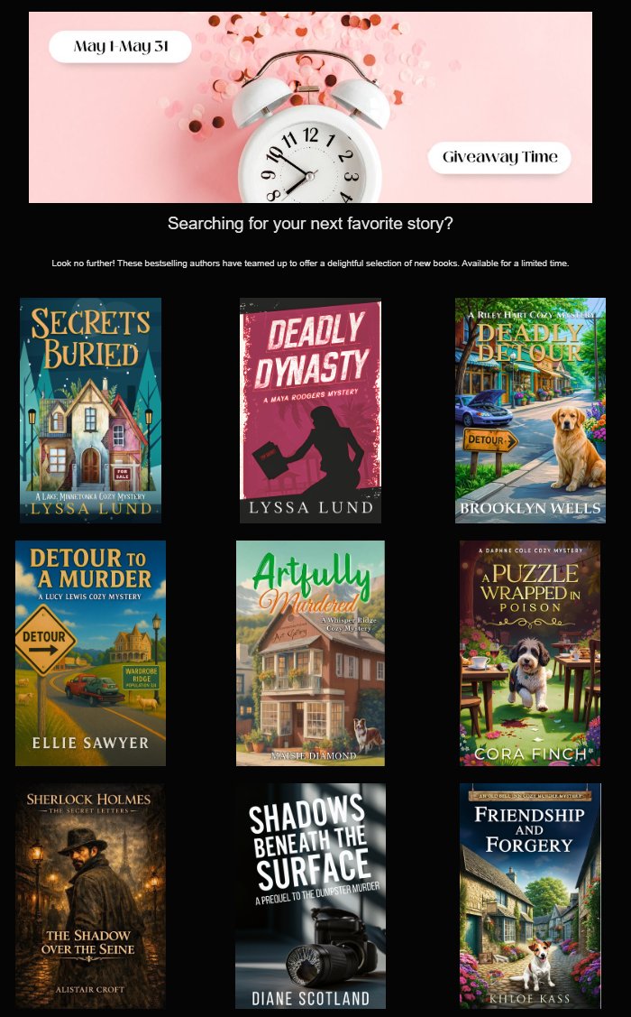 RShannonAuthor's tweet photo. ๐จ๐ต๏ธ๐ฎโโ๏ธ MYSTERIES | CRIME | SUSPENSE | ๐ฎโโ๏ธ๐ต๏ธ๐จ
MAYDAY! - Summer is less than 2 weeks away - Stock Up!
Mystery & Suspense, Mystery & Suspense / Cozy Mystery, and Mystery & Suspense / Women Sleuths
https://t.co/1AsQDosNwo
#ebooksales, #ebookgiveaways, #bookpromotion, #mysterybook, #bookrecommendations, #bookstoread, #kindleunlimited, #freewithkindle, #mysterythriller, #paranormalmystery,