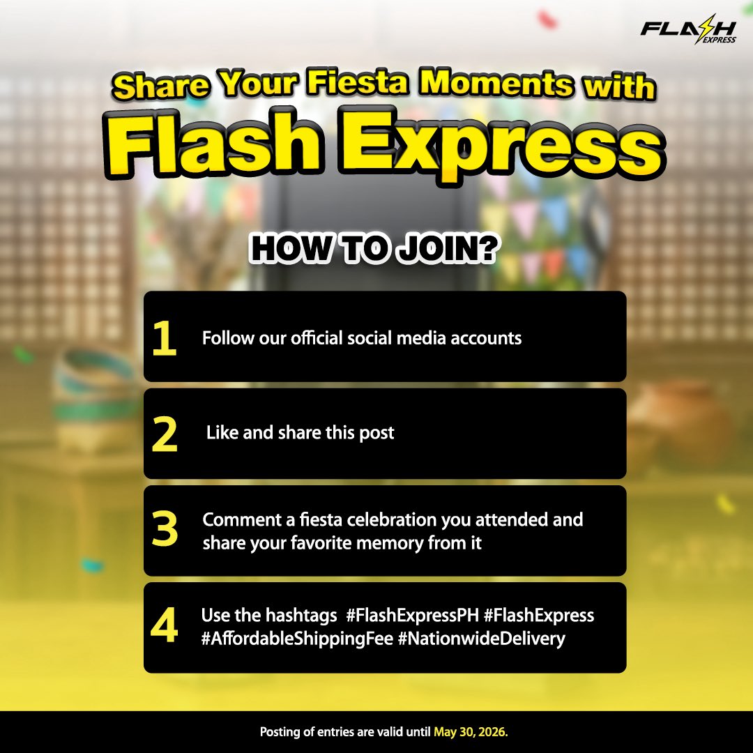 Flash Express Philippines tweet media