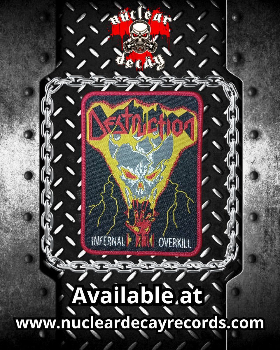 NuclearDecayRec's tweet photo. Destruction Woven Patch 🤘 Available at https://t.co/H4lD30GoYS
#metal #thrashmetal https://t.co/ISS3yBCJUK