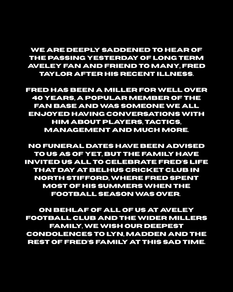 Aveley Football Club tweet media