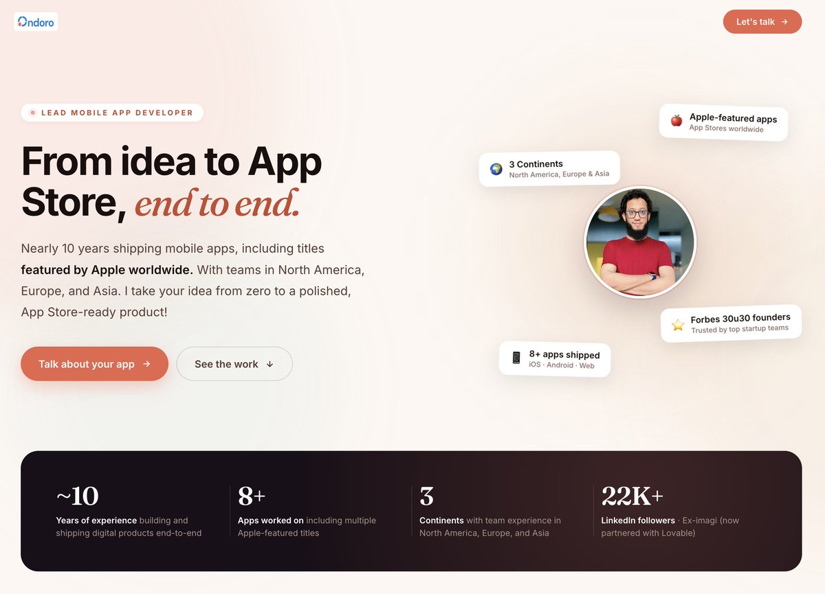 Shoaib_dev's tweet photo. I recently updated my app portfolio! Take a look here:

https://t.co/vJNaxlEckR

#appstore #apple #ios #android https://t.co/wNEsaXTBLk