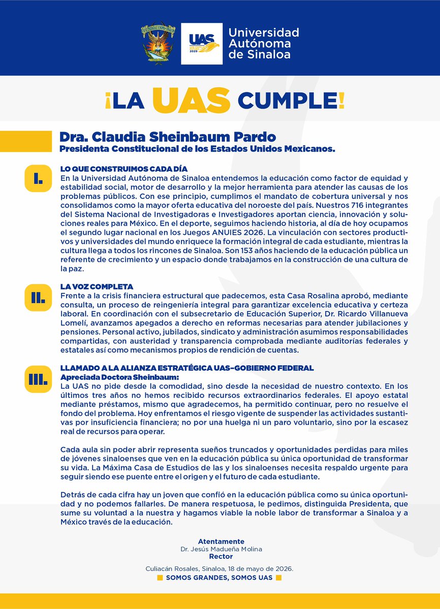 UAS Oficial tweet media
