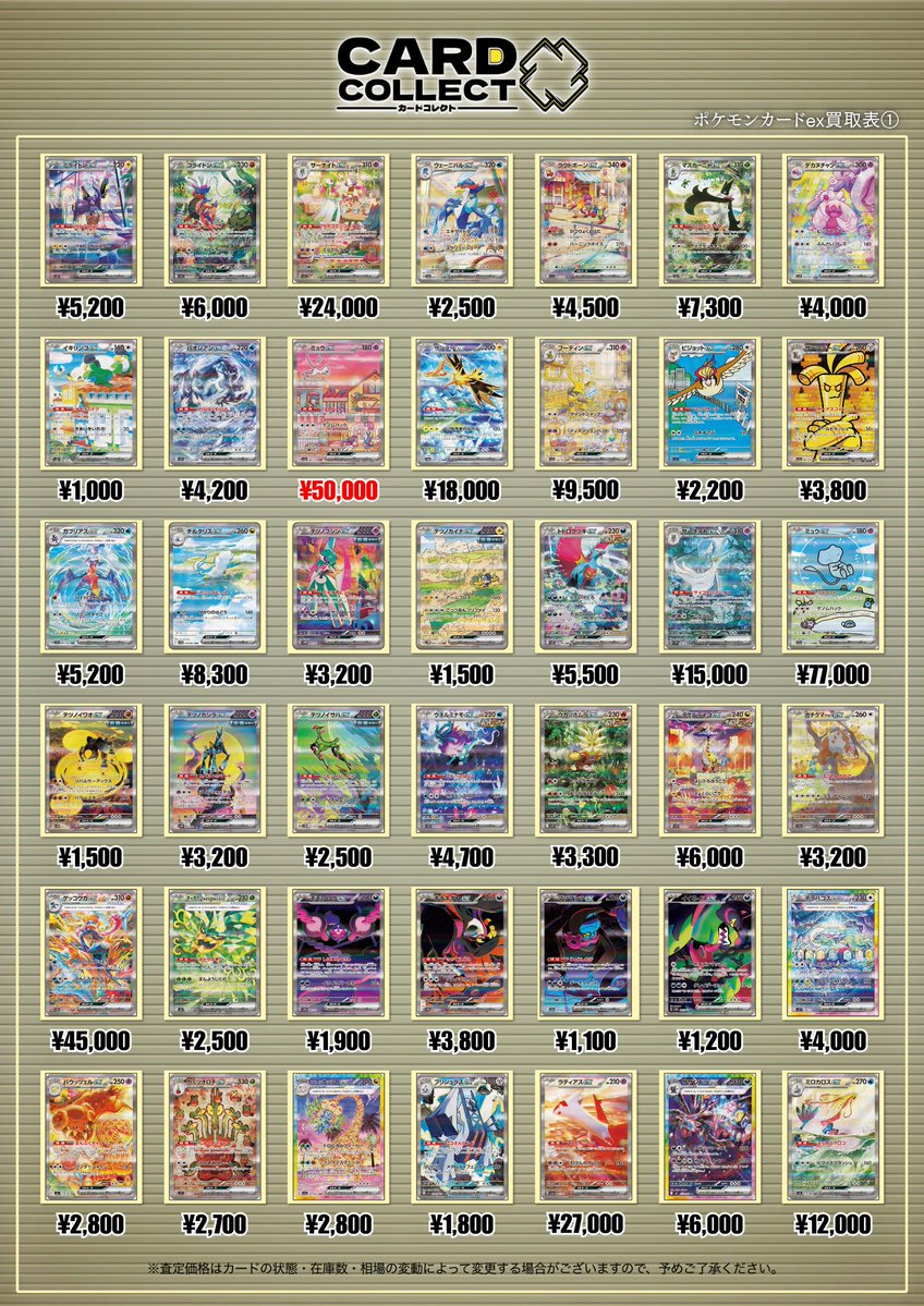 ◤◢◤◢◤◢◤◢◤◢ ✨ 5月19日 買取表