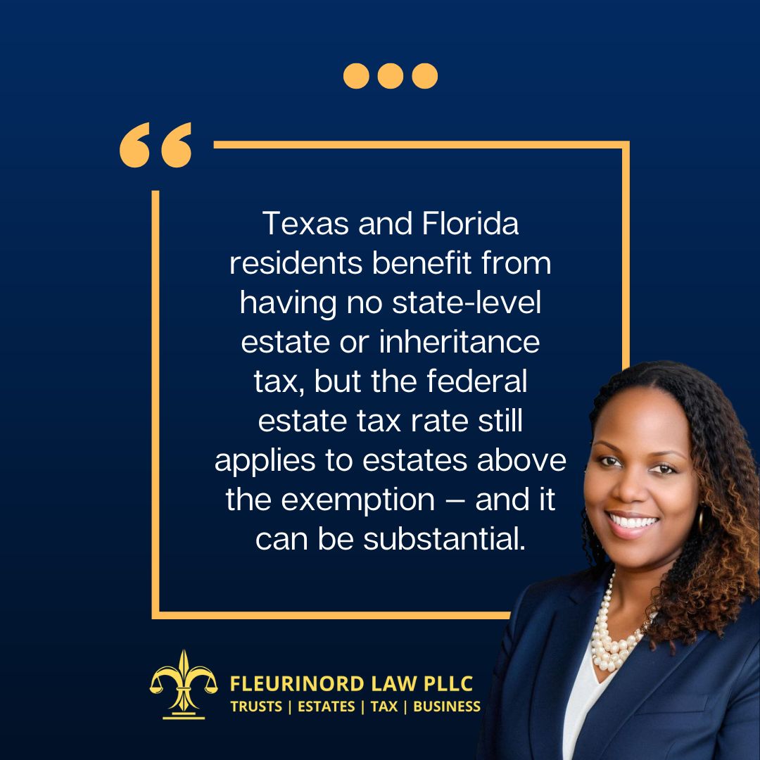 trustedesquire's tweet photo. The federal estate tax exemption could be cut nearly in half in 2026. If you have real estate, a business, or retirement savings — your estate plan deserves a second look. Here's what Texas and Florida families need to know. https://t.co/Zd1iTwJXaE