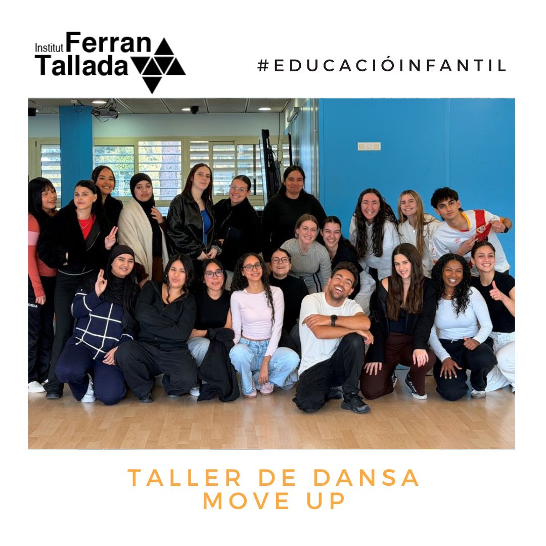 Ferrantallada's tweet photo. El grup de 2n d’#EducacióInfantil va gaudir fa uns dies del taller Move Up impartit per Marc Carrizo, una proposta que utilitza la dansa urbana com a eina pedagògica per treballar amb infants.
Més info:
👉https://t.co/me5eWdkZ4n

#fp #formacióprofessional #ferrantallada https://t.co/ggHbMa529L