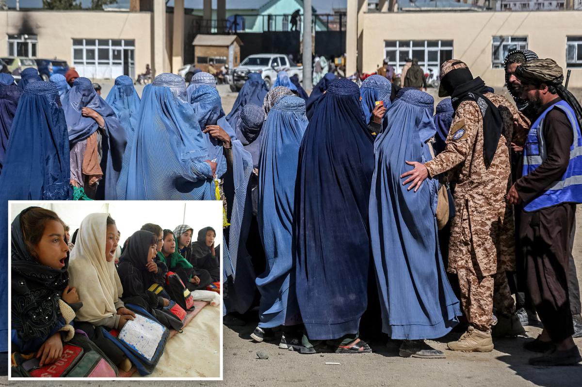 jahanzibwesa's tweet photo. This is Afghanistan for children and young girls banned from education under Taliban rule.

The regulations state that the silence of a “virgin girl” may be interpreted as consent to marriage.

Human rights groups report that the price of a child bride ranges between $500 and $3,000.

According to Girls Not Brides, nearly one-third of Afghan girls are married before the age of 18.

Under the Taliban’s horrifying new rules, a female child legally married to an adult man may later seek an annulment “upon puberty”, but only if a Taliban court approves it.