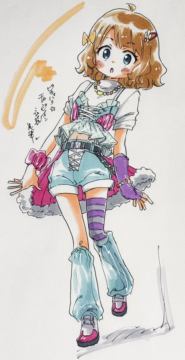 akehaza's tweet photo. ピカパラ⭐︎チャンピオン衣装センパイ。
続き。 https://t.co/Fk1afAEXdH