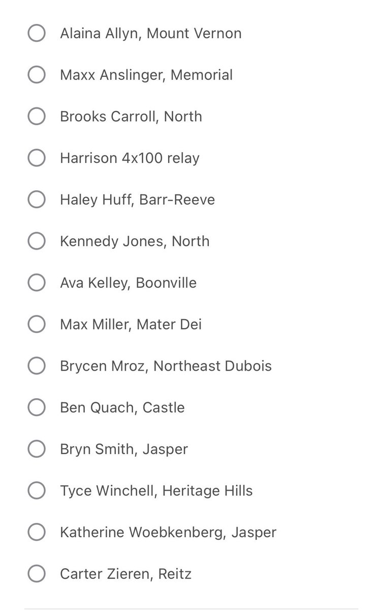 kylesokeland's tweet photo. Vote for the Courier &amp; Press Athlete of the Week, presented by Orthopaedic Associates, from May 11-16. The nominees:
https://t.co/c3VEubtWcS https://t.co/xWucg6rjui