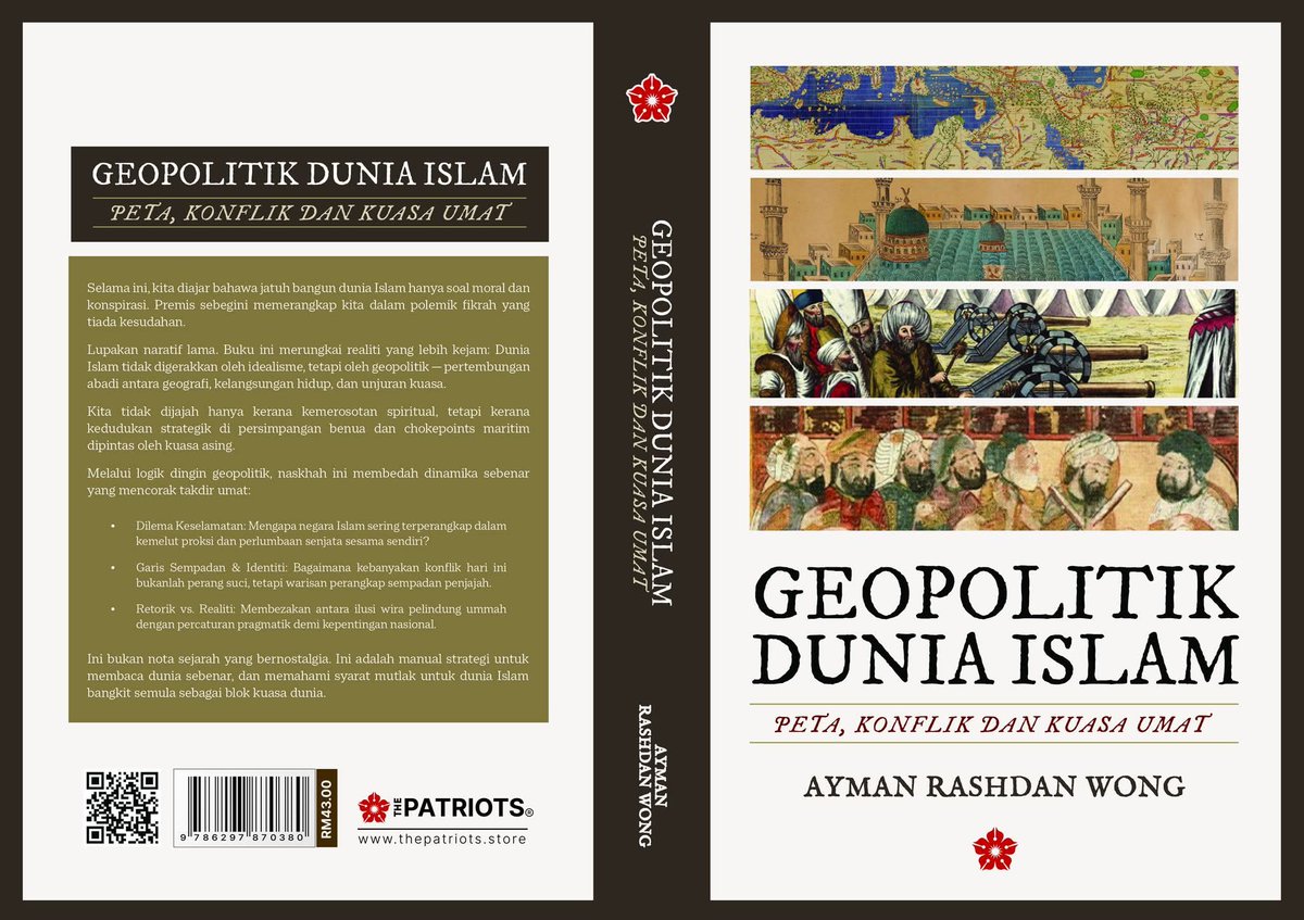 AymanRashdanW's tweet photo. Alhamdulillah. Buku terbaru saya, Geopolitik Dunia Islam kini dibuka untuk jualan.

Buku ni akan bawa korang menyelami sejarah dan isu semasa umat Islam dari lensa geopolitik (betul-betul "geo" punya).

Ada 30 bab semuanya, dan setiap bab akan menjawab satu persoalan besar: https://t.co/s9Wcr31Mp5