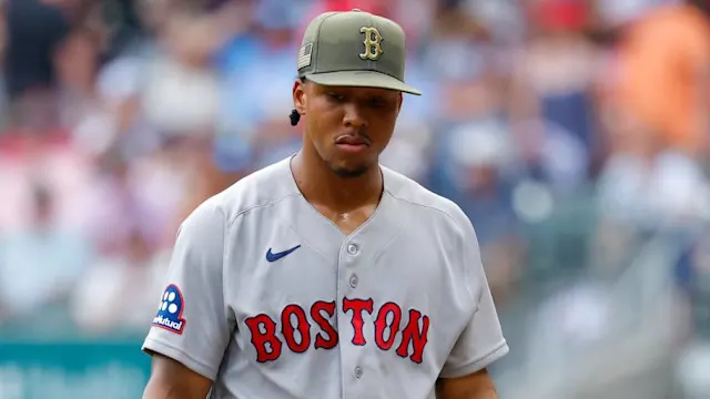 RedSeatPodcast's tweet photo. Brayan Bello's ranks among the 110 pitchers with at least 40 innings pitched this season.

ERA: 7.16 (109th)
xERA: 6.56 (108th)
WHIP: 1.80 (108th)
AVG: .314 (107th)
K: 14.4% (104th)
K-BB: 4.8% (104th)
Hits: 59 (6th most)
HR: 10 (T-7th most)
#DirtyWater #RedSox https://t.co/RGHjHIyFV0