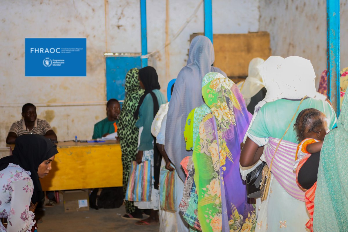 WFP_Chad's tweet photo. D’importantes opérations d'assistance alimentaire sont en cours à travers les transferts monétaires et des vivres incluant les intrants nutritionnels dans plusieurs sites à l'Est du #Tchad🇹🇩 afin de répondre aux besoins essentiels des populations vulnérables.

🙏#FHRAOC  @OCHAFunds @USEmbNDjamena 🇺🇸 @OnuTchad