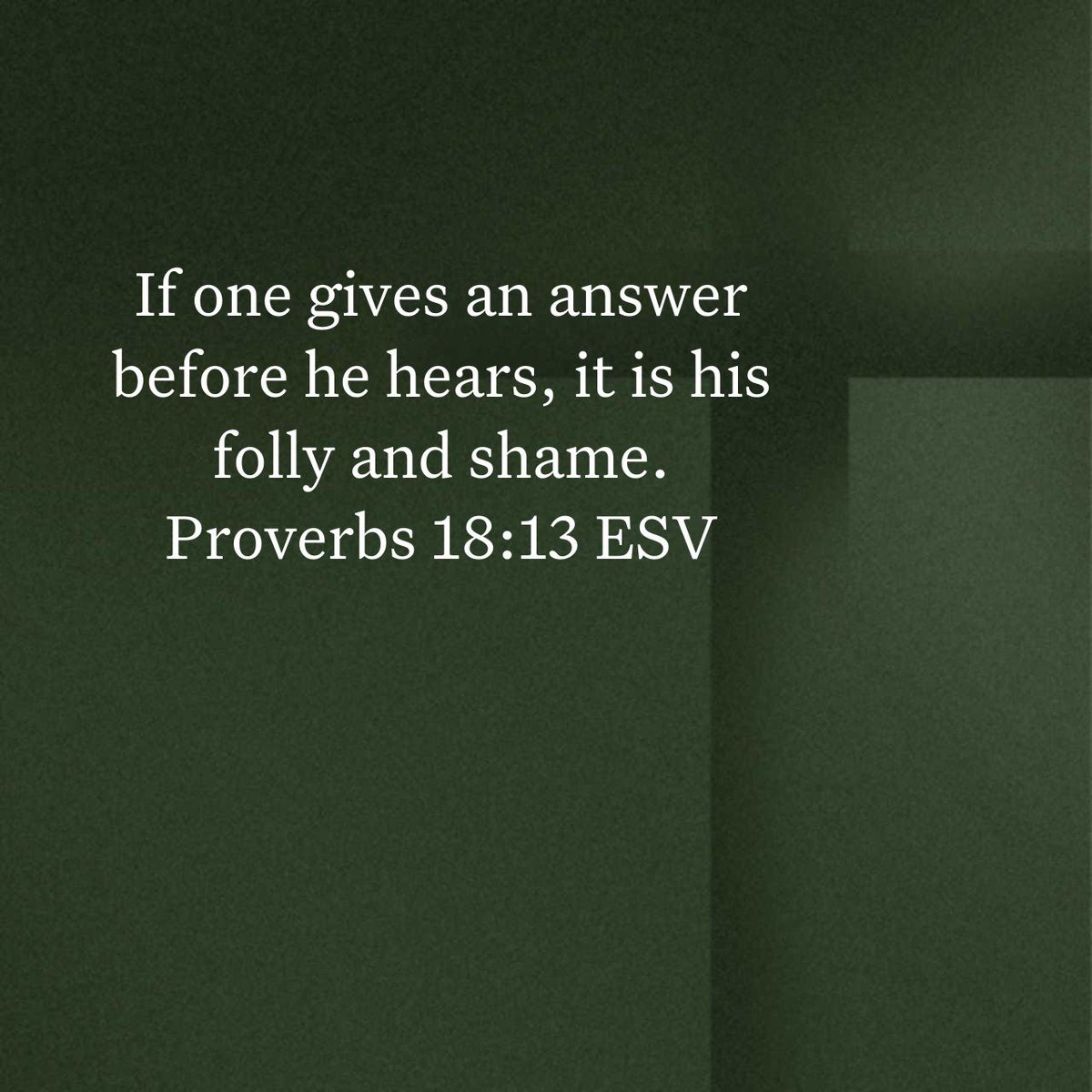 WmHillJr's tweet photo. Daily Proverb (5.18.2026) 📖
#dailyproverb #proverbs #wisdom #bible https://t.co/iXUgrl5hlp