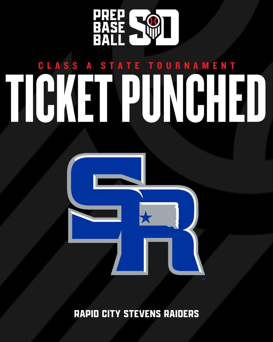 PBDakotas's tweet photo. 𝐑𝐂 𝐒𝐭𝐞𝐯𝐞𝐧𝐬 ⏩ 𝐑𝐨𝐧𝐤𝐞𝐧 𝐅𝐢𝐞𝐥𝐝

Congratulations to the Stevens Raiders on punching their ticket to the South Dakota Class A State tournament!

@stevens_raiders | @prepbaseball https://t.co/2wNl60JO30