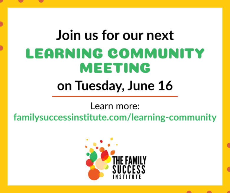 FamSuccessInst's tweet photo. Looking to make a difference in your community? Do you have ideas about how #NewJersey can better support its families? Save the date for our next virtual Learning Community meeting on June 16! https://t.co/4ObrD4qH64