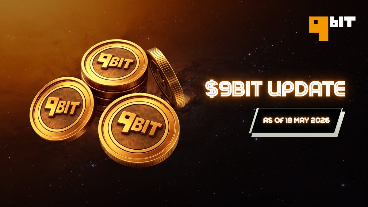 official_9bit's tweet photo. $9BIT Update as of May 18, 2026 🔥
Find us on @kucoincom @BingXOfficial @MEXC 

Price: ~$0.0319 (+22.7% 24h)  
New ATH: $0.03284  
Vol: ~$11M | MC: ~$262M  

AIGD gaming + real utility cooking. The9bit platform shipping hard!  

Game. Earn. Own. 🎮🚀

#9BIT #Web3Gaming #AIGD https://t.co/4CE2eZpf2V