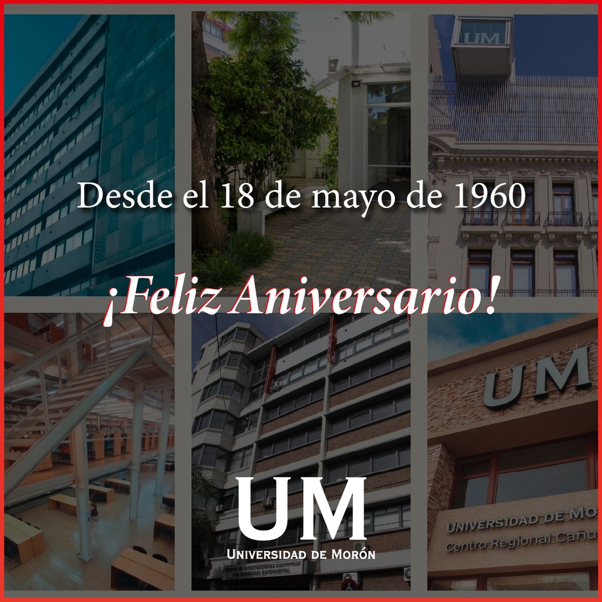 uni_moron's tweet photo. Hoy celebramos un año más 👏

La Universidad de Morón nació como un sueño, con el propósito de acompañar a los jóvenes en la construcción de un futuro mejor a través de la educación.

Con más de 100.000 graduados, seguimos creciendo, innovando y transformando a nuestra comunidad. 

Gracias a docentes, colaboradores, estudiantes y graduados por ser parte de este camino.

¡Feliz aniversario, Universidad de Morón! ❤️