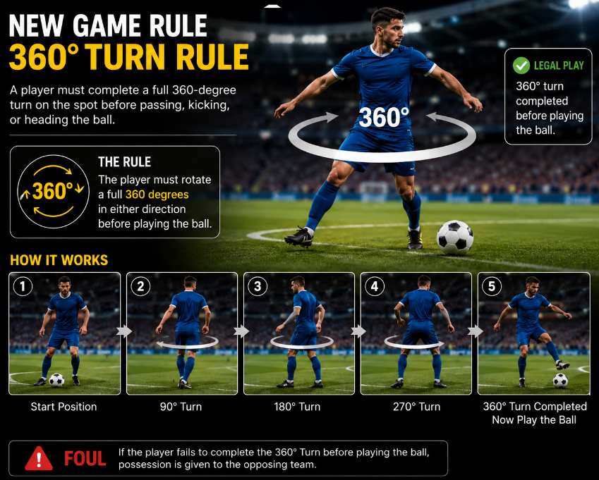 senitih's tweet photo. How many of you will welcome a new rule to apply for football or soccer game to make a turn of 360 degree before passing the ball or kicking or heading the ball
#Soccer #FootballTickets #Worldcupfootball https://t.co/nkXXisYzm9