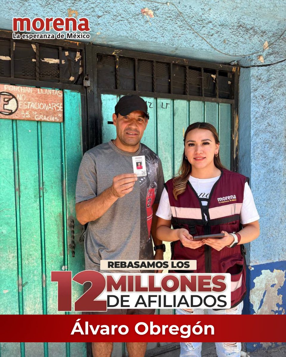 AmorPorAOof's tweet photo. Casa por casa, seguimos creciendo. ¡En Álvaro Obregón, la transformación avanza! 🙌🏻

#Morena
#La4Avanza 
#AriadnaMontiel 
#AmorConAmorSePaga https://t.co/0jMeJfKMwW
