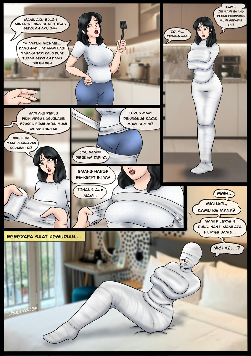 SpawnPeekyBoi's tweet photo. Mom-ified
#mummification #mummificationbondage #bondageart https://t.co/o3wqJBFJ8p