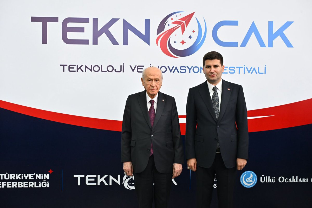 ayyildirim1's tweet photo. Liderimiz Sayın Devlet BAHÇELİ, Ülkü Ocakları Eğitim ve Kültür Vakfı tarafından ATO Congresium’da düzenlenen #TeknOcak Teknoloji ve İnovasyon Festivali'ne katıldı. 🇹🇷 https://t.co/h0lgY8FfDs