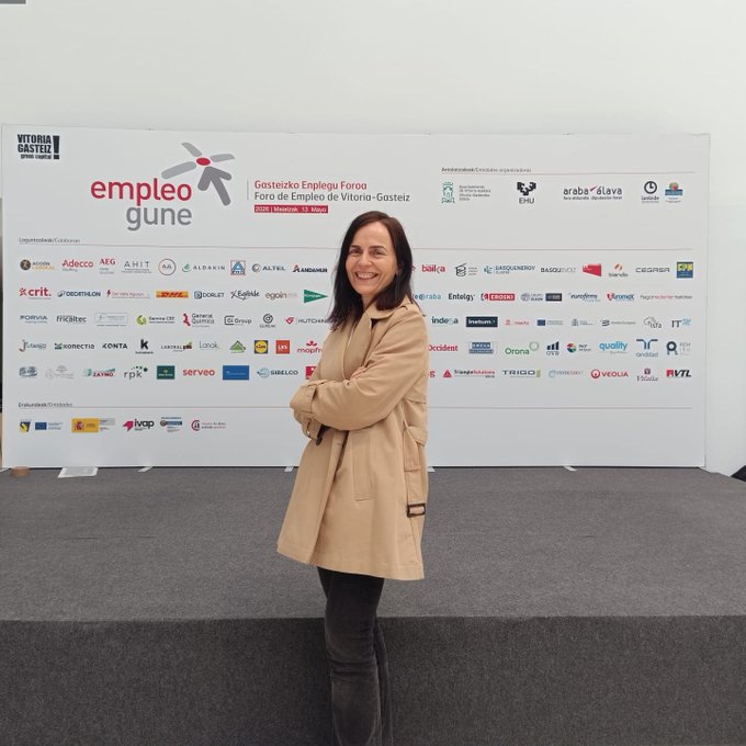isproxwork's tweet photo. 📍 Maitea Martinez de #ISPROXVitoria asistió a Empleo Gune 2026, el foro de empleo celebrado en el Palacio de Congresos Europa de Vitoria-Gasteiz y organizado por distintas entidades públicas y universitarias del territorio.

#ISPROXAlDía https://t.co/YHsKUpFe0x