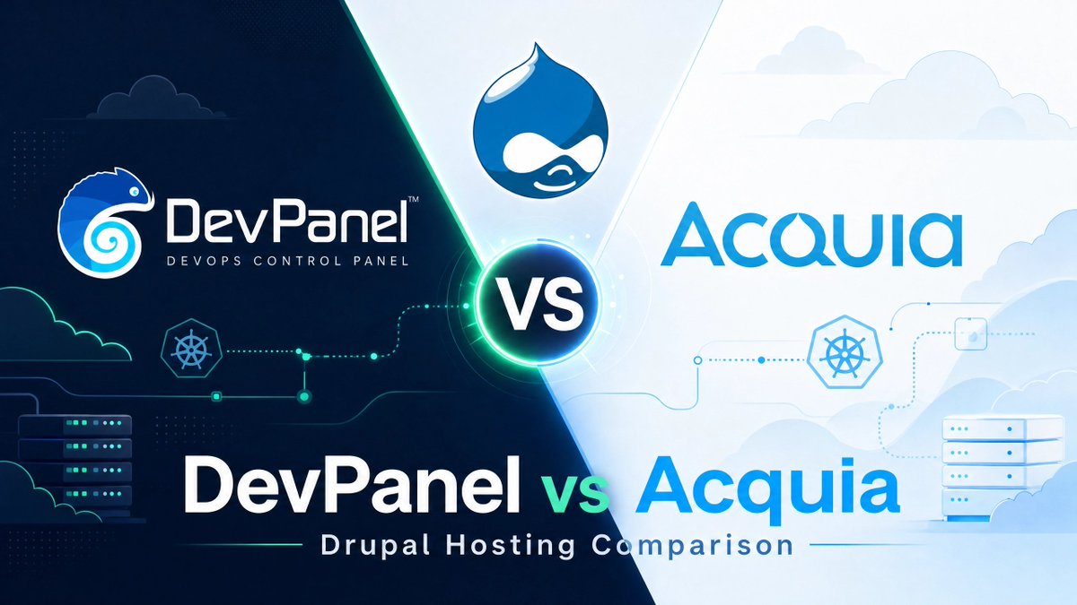 mydevpanel's tweet photo. Enterprise Drupal hosting is not just a hosting decision.

It is a cost, control, and cloud ownership decision.

DevPanel vs Acquia Comparison

Should your Drupal sites live inside a vendor-controlled platform, or inside your own cloud with automation on top?

Thread below. https://t.co/e3D9XwSL5j