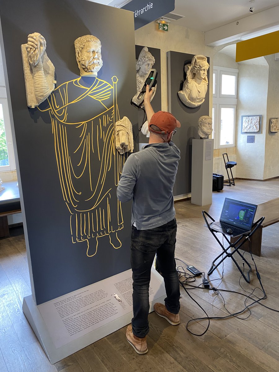 RespProject's tweet photo. wonderful hospitality for our team at the @MSR_Tlse in Toulouse to study the extraordinary collection of imperial portraits from Béziers and the Chiragan Villa, from Augustus to the Tetrarchs (1st-3rd century CE): https://t.co/KRVxo4AWfF @ERC_Research #archaeology https://t.co/S60ATucM3a
