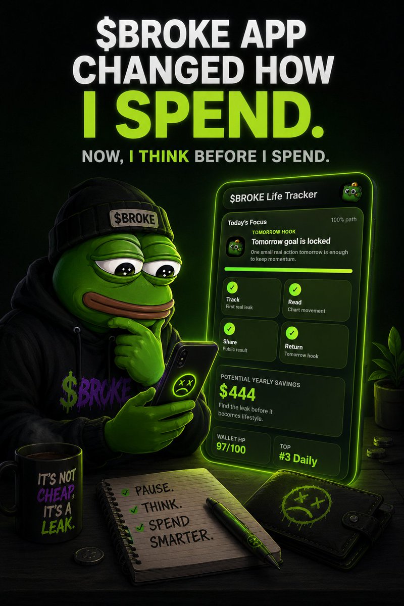Amb_ogechi's tweet photo. Before I started using BROKE app, small spending never felt serious to me.

Random snacks, subscriptions I always forgot about, I had no idea they were adding up.

But now I pause and think before spending. Not because I’m scared to spend, but because I finally see where the money goes.

Now I see the leaks early and redirect that money into things that actually matter to me.

App link in CS