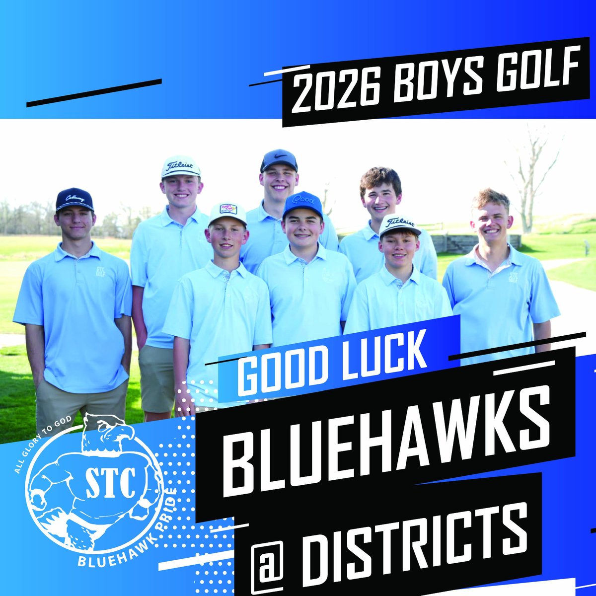 HCSBluehawks's tweet photo. Gook luck to our BLUEHAWK Boys Golf Team as they get ready to tee off at the District Meet at Indianhead in Grand Island today at 9AM!  Go get 'em BLUEHAWKS!  Punch that ticket to State!
If weather is an issue today, the District Meet will be moved to Tuesday.
Go BLUEHAWKS!
#AG2G https://t.co/H16Ha17XKO