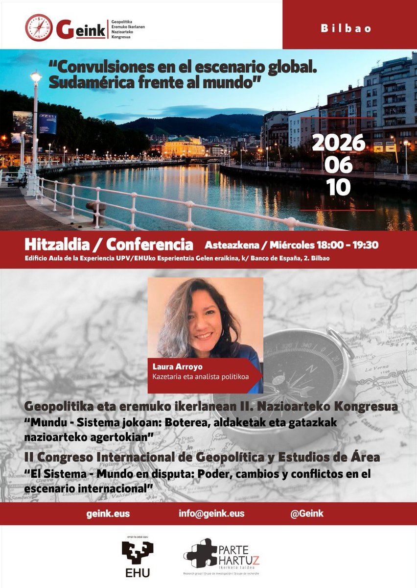 Geink_'s tweet photo. 🗣️Abierta la inscripción de GEINK II: https://t.co/luiYpUp1VP 
📆 Hasta el 25 de mayo, inscripciones reducidas para oyentes: 20€ 

👉 Ponentes: Volodmyr Ishchenko, Laura Arroyo, Olga Rodríguez &amp; Laura Pérez Rastrilla https://t.co/qeNmQeh4xk