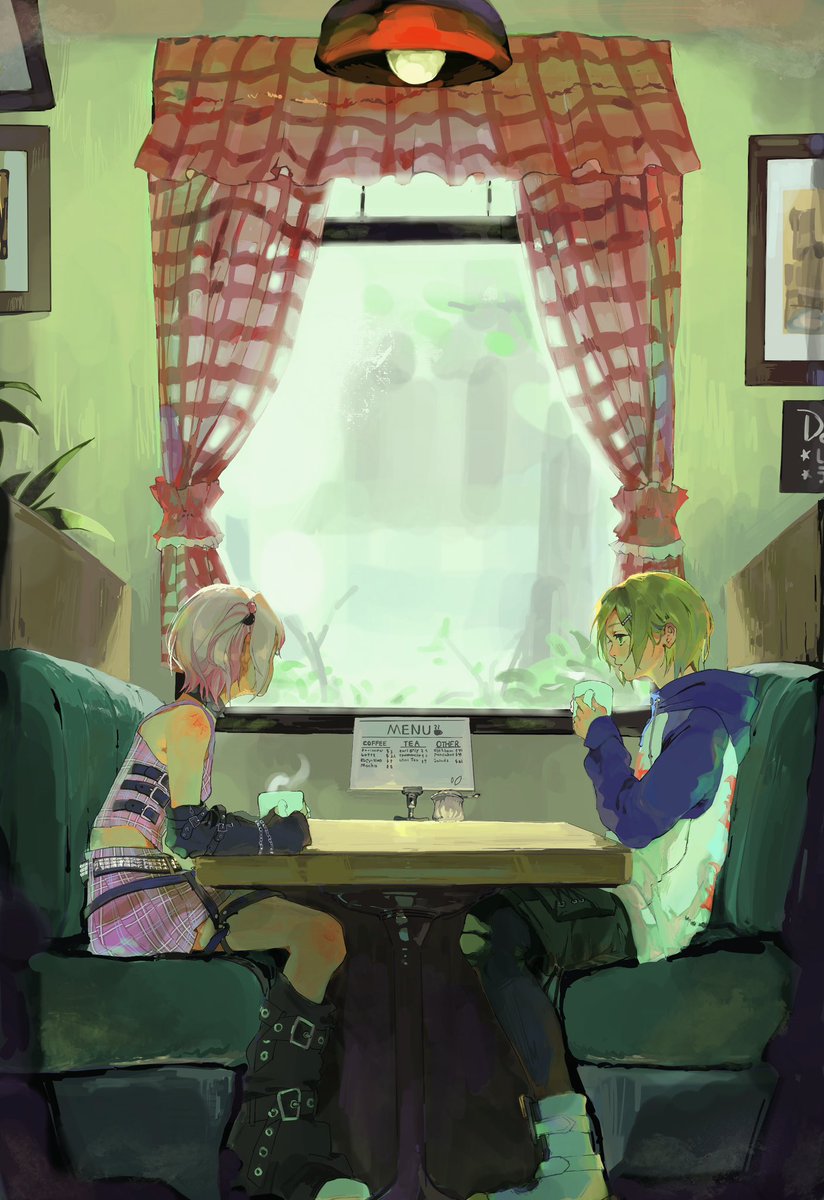 c__cx0's tweet photo. #絵画コウ　#りりむとおえかき
喫茶店☕️ https://t.co/qyvR27moV4