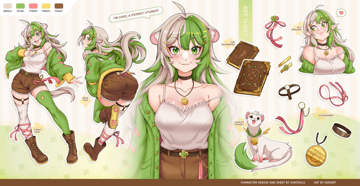 🍀 First Ref sheet - Official ref sheet! Looking back at art and how I ...