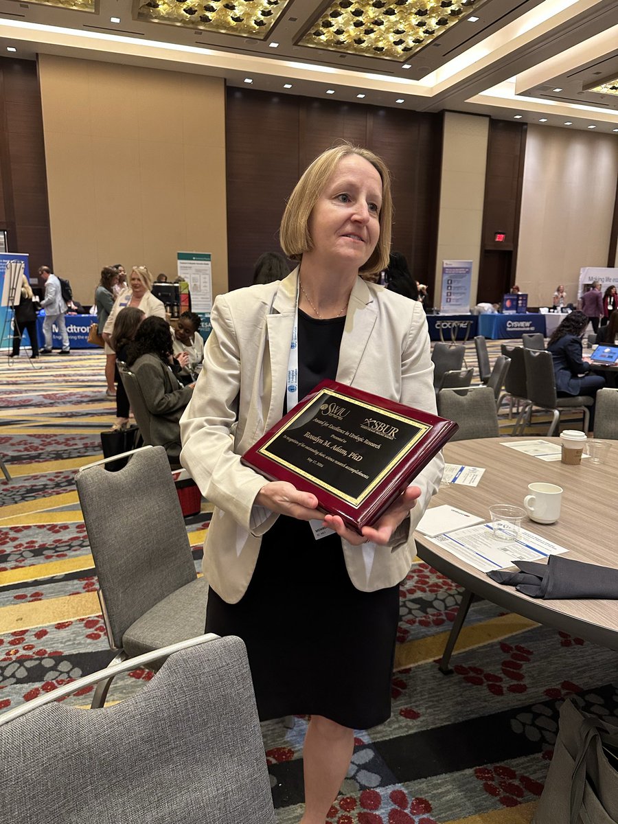Sullivan_Urolab's tweet photo. Congratulations to @adam_rosalyn on receiving the @SWIUorg /SBUR Excellence in Urologic Research Award at #AUA26!! Well deserved! https://t.co/Vbi84Wm1Ag